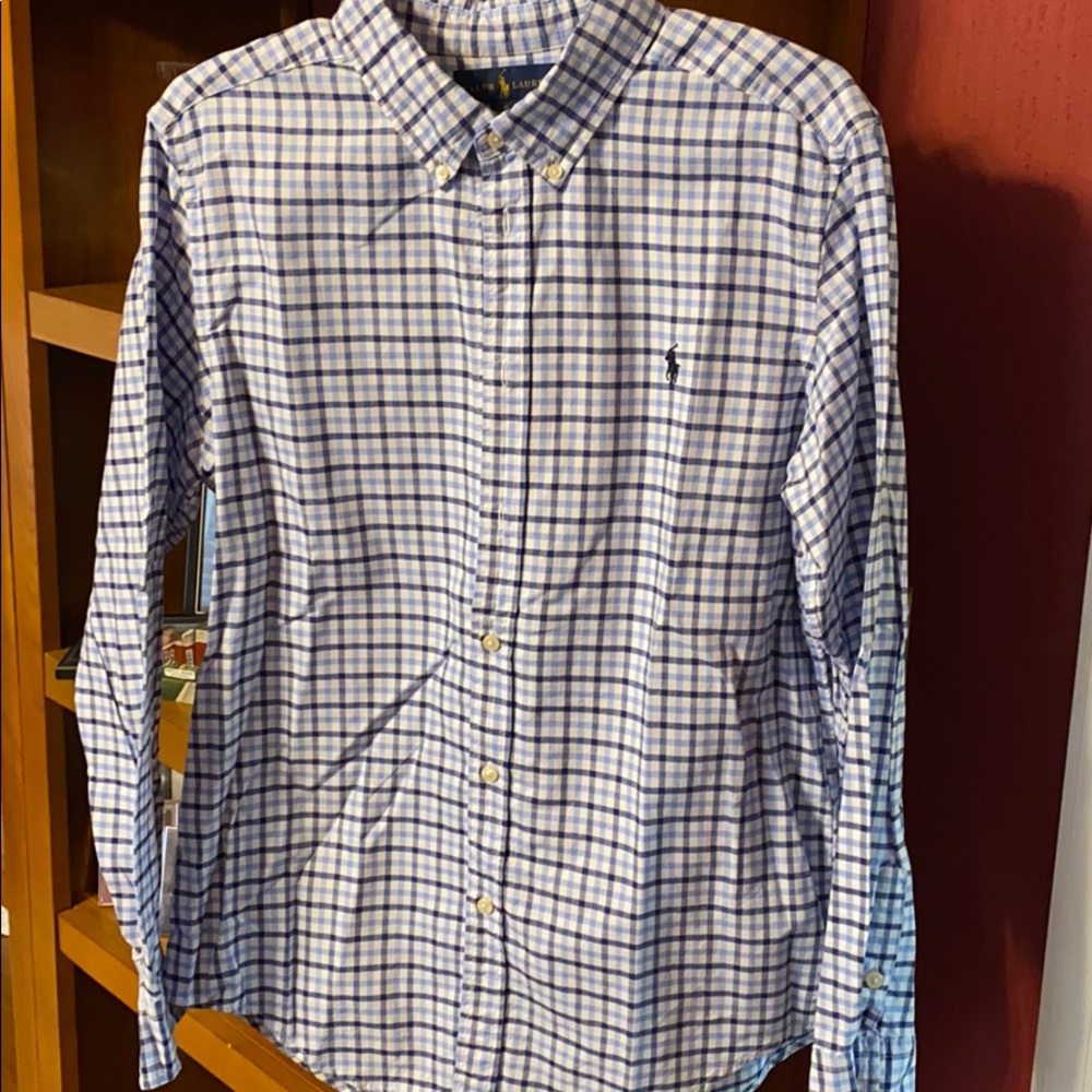 Boys xl plaid Ralph Lauren button down